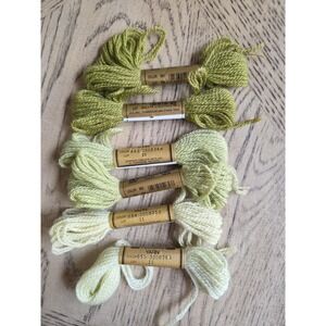 Paternayan Yarn Persian 100% Virgin Wool Yarn Lot New Needlepoint Green NOS 8yds